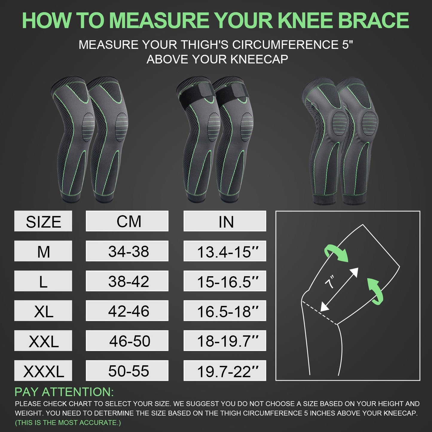 Knitted Strap Compression Exercise Extended Knee Protector for Men and Women Warm Knee Protector eprolo