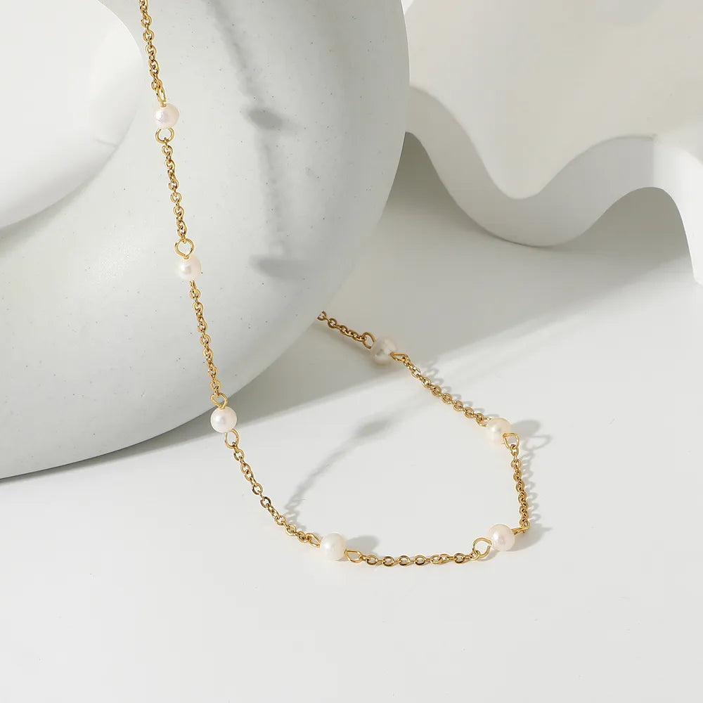 Freshwater Pearl 18K Gold-Plated Necklace eprolo