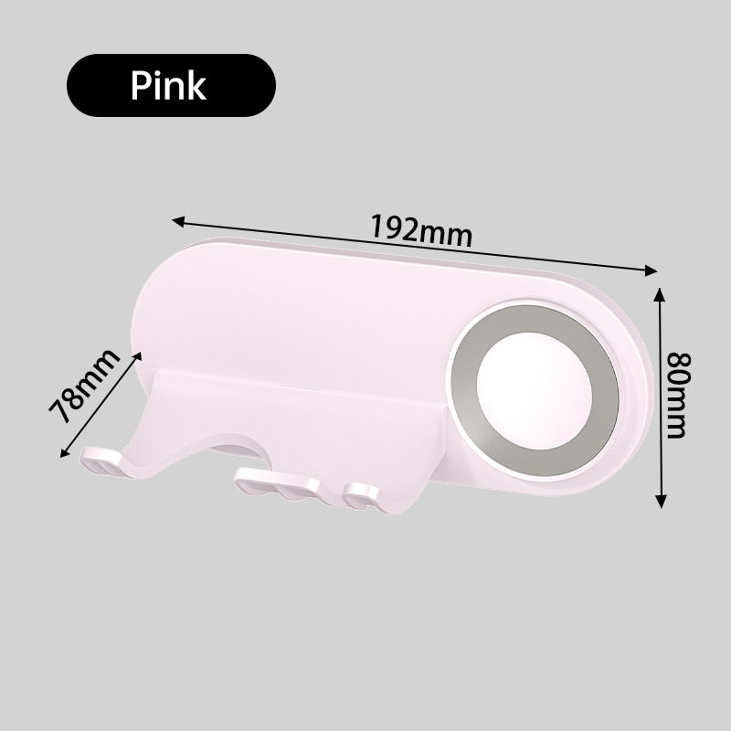 No - drill Magnetic Hair Dryer Wall Mount. Synthetic plastic, for Dyson/Leihen/Kexi. Colors: gray & white eprolo