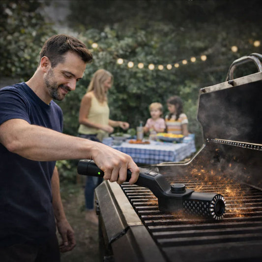 Rechargeable Electric Cleaning Brush for Grill & Floors, 3-in-1 Power Scrubber for BBQ, Patio, Tile eprolo