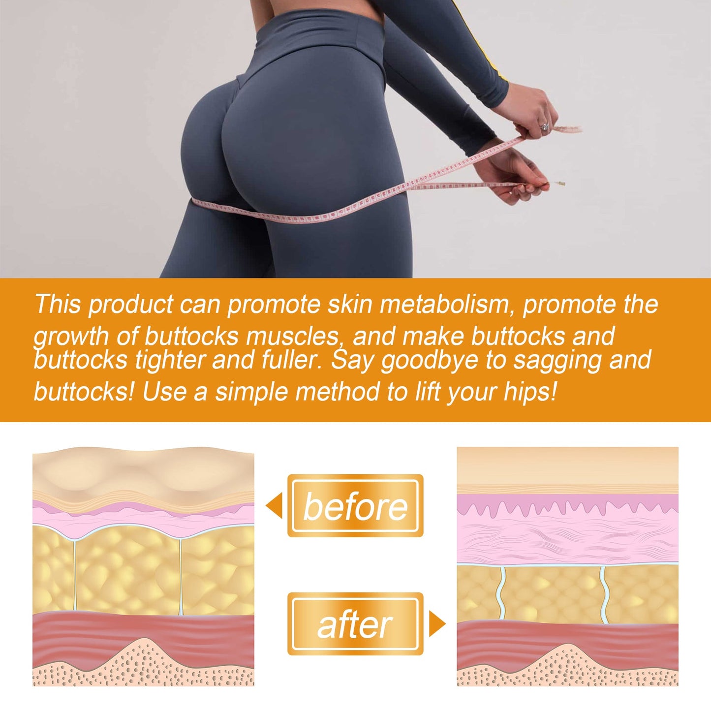 West&Month Collagen Butt Lift And Buttocks Firming Skin, Hip Lift And Peach Butt Lift eprolo