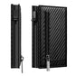 Men's Carbon Fiber Magnetic Card Clip PU Leather RFID Bank Card Bag Large Capacity Card Clip eprolo
