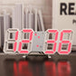 3D LED Digital Alarm Clock with Colorful Display, 12/24 Hour Format for Office, Living Room, Bedroom, Kitchen eprolo