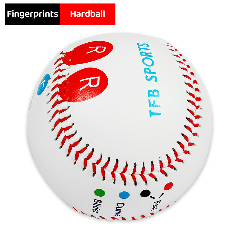 9 Inch Competition Training Baseball with Finger Placement Markers Games Practice Baseball Training Aid for Pitching eprolo
