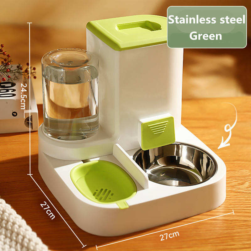 Automatic Cat Feeder Pet Bowls Dispenser Stainless Steel Bowls Cat Dog Pet Feeder Automatic eprolo