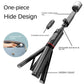 Mobile Phone Bluetooth Selfie Stick with Rotating Fill Light and Hidden Tripod Live Streaming Stand eprolo