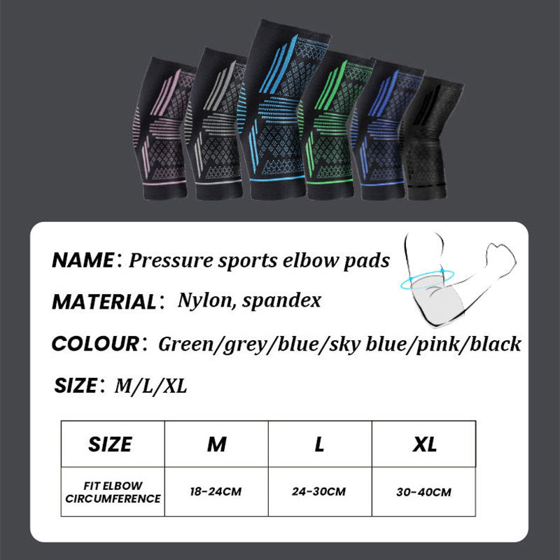 Sports elbow protection with four-way elastic pressure knitted breathable nylon elbow protection eprolo