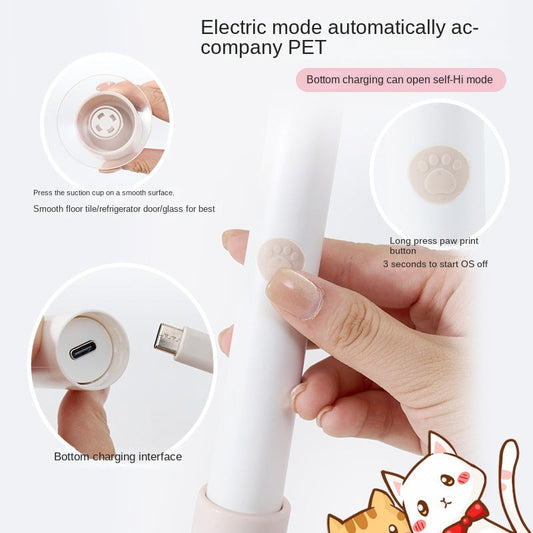 Cat electric toy with automatic cat teasing function can be attached and held in hand eprolo