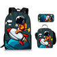 Astronaut Space Character Anime Style 3-Piece Set Backpack Lunch Bag Pencil Case Student Organizer Casual Fashion eprolo