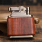 Zorro Kerosene Lighter Factory Wholesale Creative Push-Button Ignition Wooden Vintage Retro Personality Lighter eprolo
