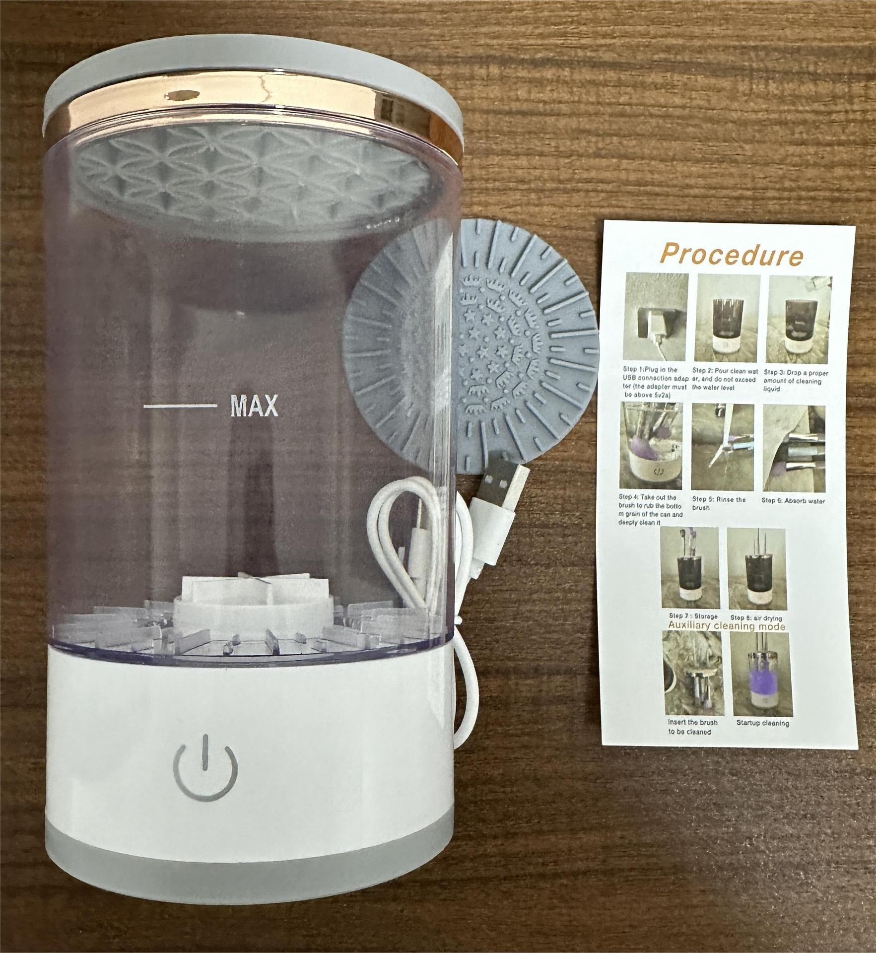 3 in 1 Automatic USB Automatic portable spinning makeup brush cleaner device makeup brush cleaner eprolo