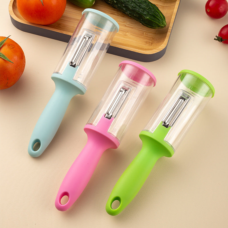 Multifunctional Peeler With Storage Box The Ultimate Solution For Peeling Vegetables, Fruits, And Scaling Fish eprolo