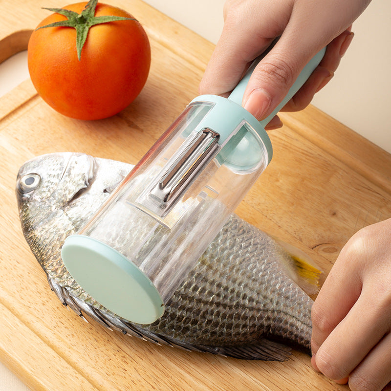Multifunctional Peeler With Storage Box The Ultimate Solution For Peeling Vegetables, Fruits, And Scaling Fish eprolo