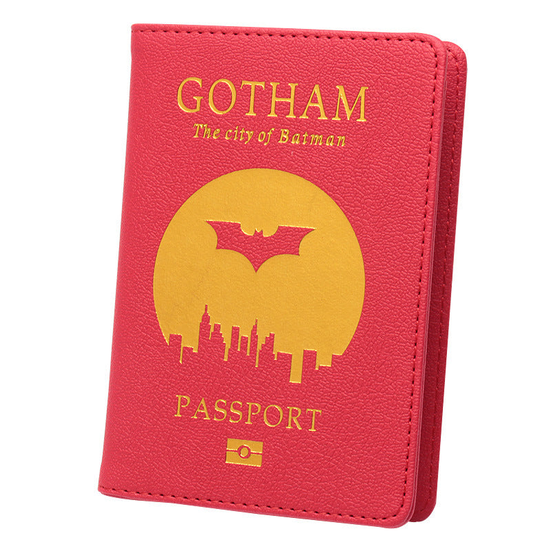 Batman Passport Holder Black Panther Kingdom Passport Set Marvel Hero Ticket Holder eprolo