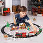 2025 Christmas Train & Tree Decor Set - Track Train with Music, Santa Theme, Kids Gift eprolo
