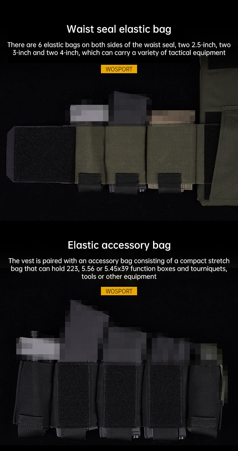 QASM Chest Buckle Waist Seal Storage Bag Little Dinosaur AC-1 Lightweight Tank Set eprolo