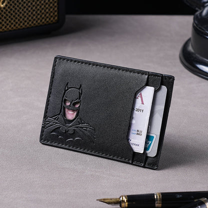 Superhero Batman Character Men's Multi-Card Wallet Card Holder ID Case with Multiple Card Slots eprolo
