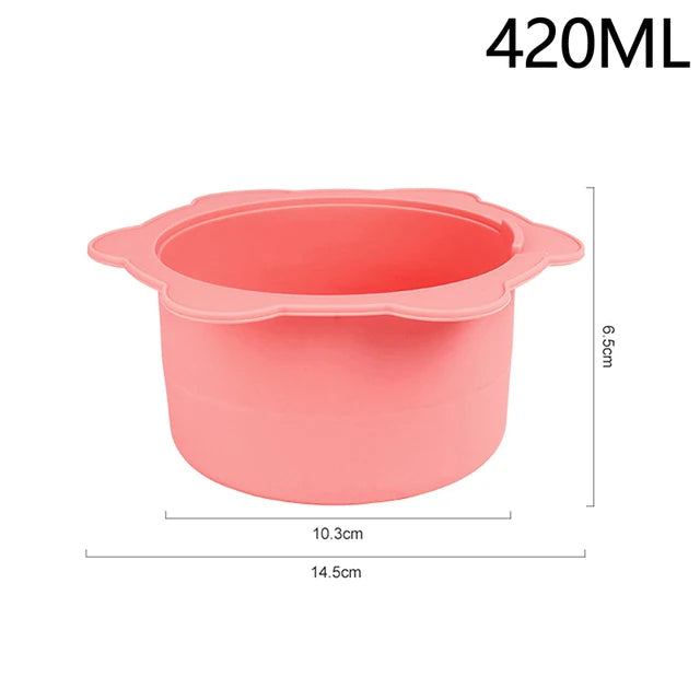 Wax Warmer Heat-resisting Replacement Silicone Bowls Hair Removal Wax With Stirring Stick Non-Stick Pan Hair Removal Tool eprolo