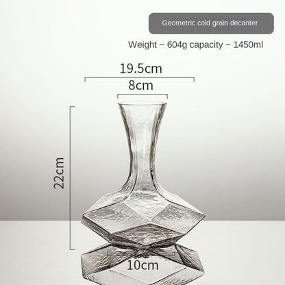 Wine Decanter Cube Diamond Breathable Rapid Wine Bottle for Home Luxury High-End Glass Red Wine Aerator eprolo