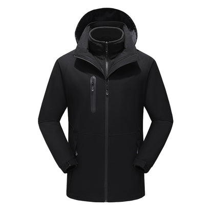 Thermal assault jacket, 3-in-1 cotton jacket with hood, men's warm cotton jacket, outdoor carbon fiber heating jacket eprolo