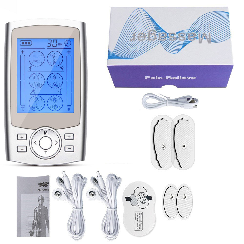 Muscle Electrostimulation Device for Meridian Therapy with AB Channels, Shoulder and Neck Massage, EMS Pulse Massager eprolo