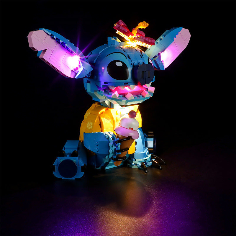 Compatible with LEGO 43249 Stitch LED lighting, Disney luminous building blocks, lighting toys eprolo