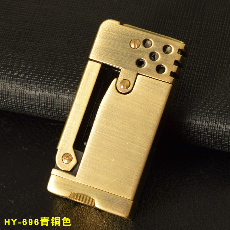 Dolphin Kerosene Lighter 696 Model Side-Press Ignition Vintage Retro Creative Men's Gift Lighter eprolo