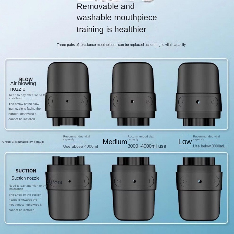 Abdominal breathing trainer lung capacity data detector eprolo