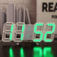 3D LED Digital Alarm Clock with Colorful Display, 12/24 Hour Format for Office, Living Room, Bedroom, Kitchen eprolo
