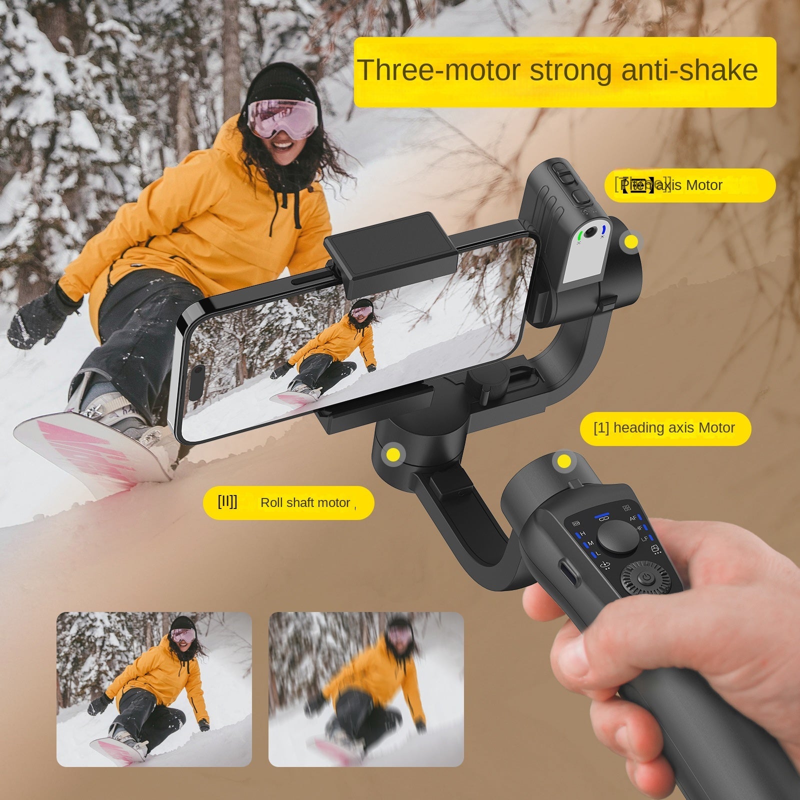 S5B classic handheld gimbal intelligent orthogonal three-axis anti shake phone stabilizer phone gimbal eprolo