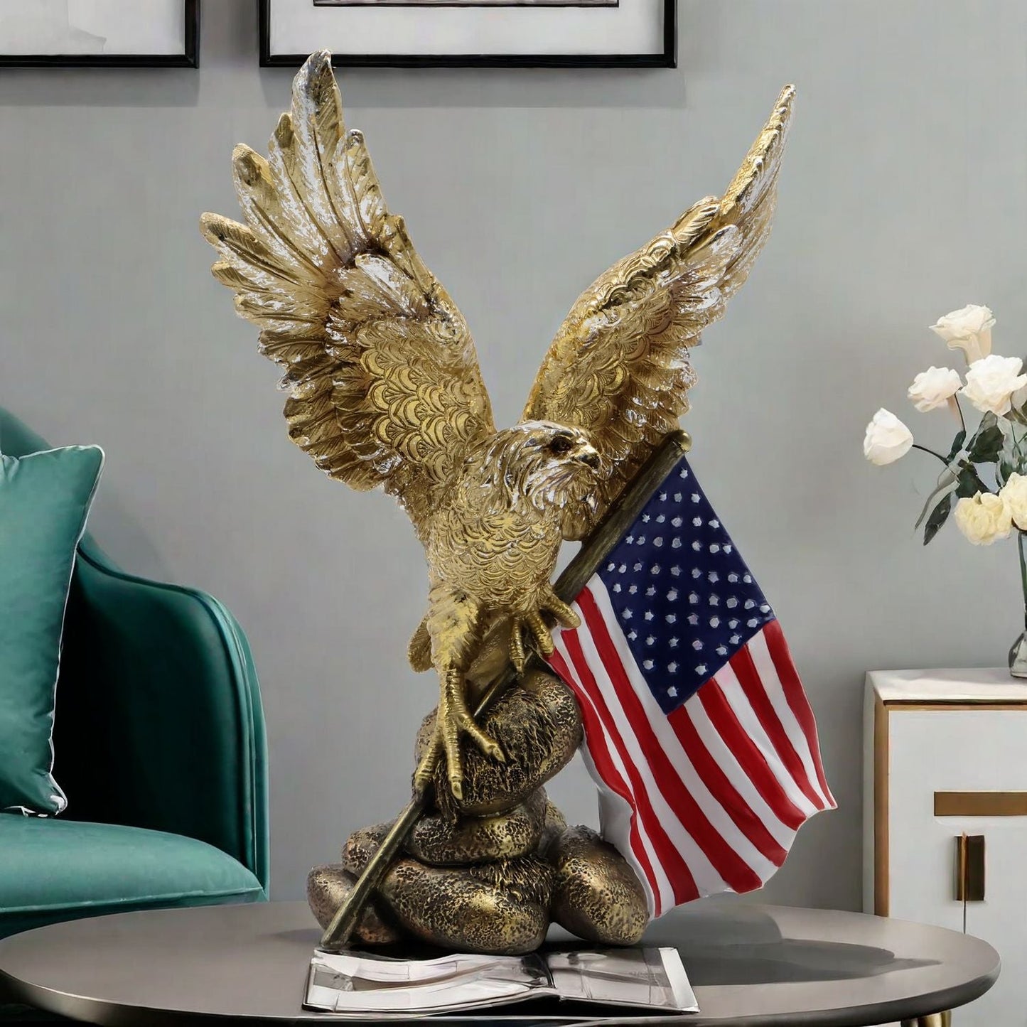 Resin handicrafts opening gifts ornaments home wine cabinet decorations eprolo