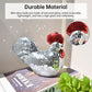 Ornamental Chicken Sculpture with Mirror Tiles eprolo