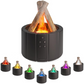 Simulated Flame Aroma Diffuser Bonfire Air Humidifier Ultrasonic Cool Mist Maker Fogger LED Essential Oil Lamp Difusor eprolo