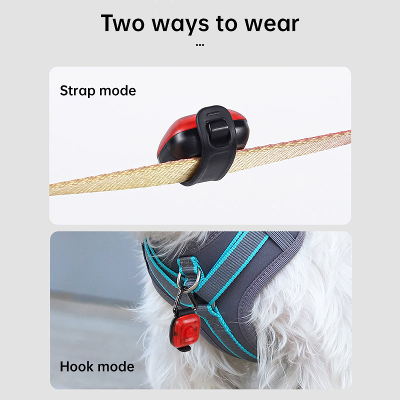 USB Rechargeable 3-Mode LED Pet Safety Light - Glowing Collar for Dogs and Cats eprolo