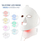 Silicone beauty mask LED photon rejuvenation facial mask instrument red and blue light large row light spectrometer eprolo