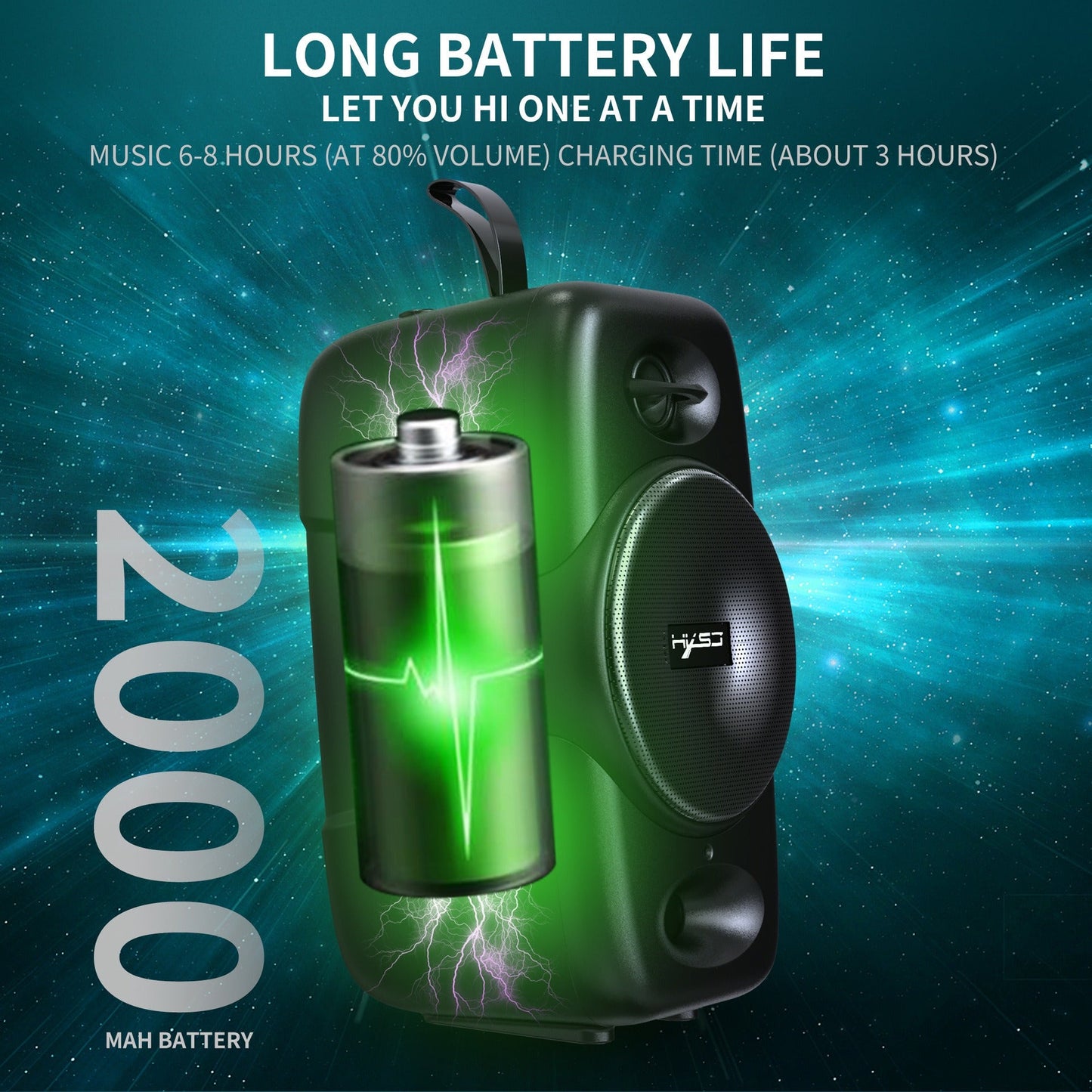 Mobile Bluetooth 5.0 speaker desktop wireless speaker subwoofer built-in 2000mAh speaker supports TWS eprolo