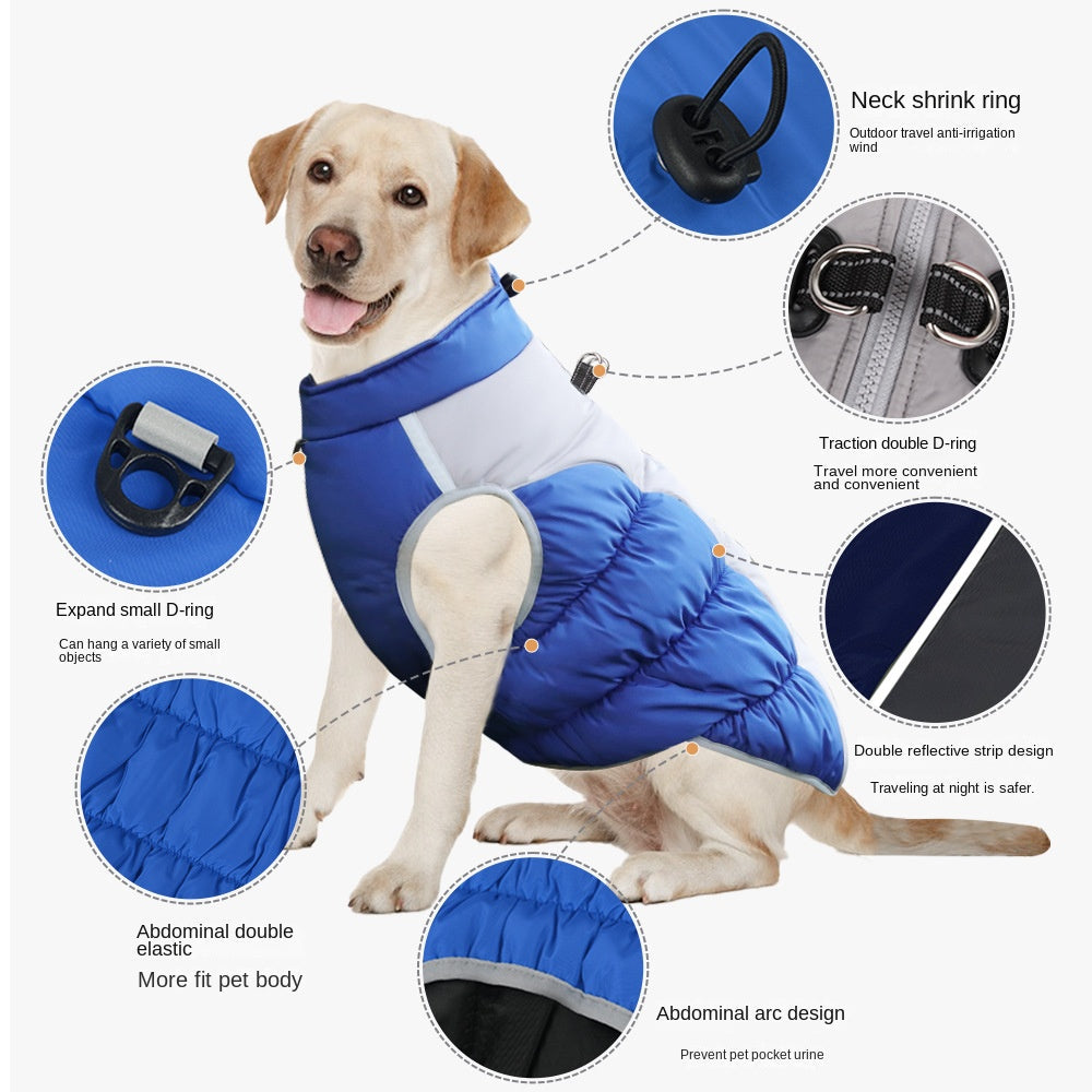 Winter Pet Cotton Coat Thick Warm Dog Clothing Comfortable Reflective Pet Clothing Wholesale Manufacturer eprolo