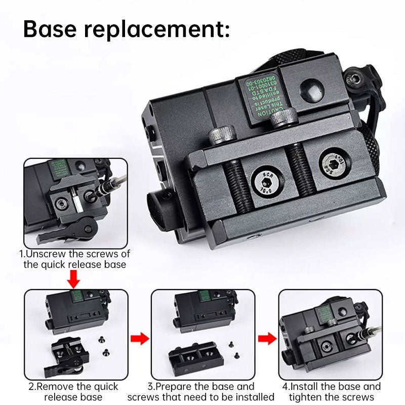 MINI-A2 PEQ15 Laser & IR Tactical Light - 20MM Picatinny Rail Mount, Red/Green Sight for M300/M600 eprolo