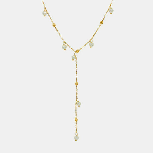 18K Gold-Plated Pearl Drop Necklace eprolo
