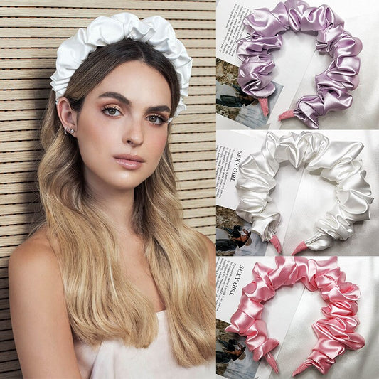 Silk Wide Headbands Knot Turban Hairband Vintage Head Wrap eprolo