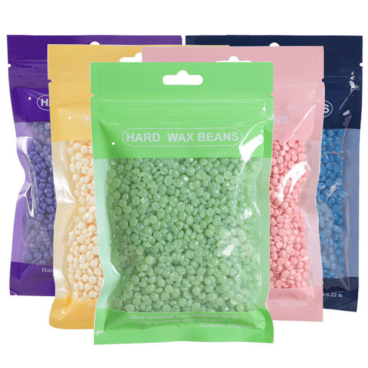 10pcs Hair Removal Hard Wax Beans, 100g Bag, Suitable for Bikini, Underarms, and Full Body, Hot Wax Depilation eprolo