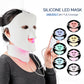 Silicone beauty mask LED photon rejuvenation facial mask instrument red and blue light large row light spectrometer eprolo