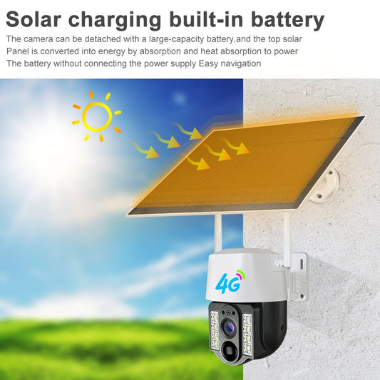 V380 New Arrival 3MP Wireless WiFi Security CCTV Camera Night Vision Sim Card Solar 4G  Outdoor eprolo