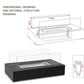 Desktop alcohol fireplace indoor metal fireplace rectangular portable real fire fireplace outdoor fireplace eprolo
