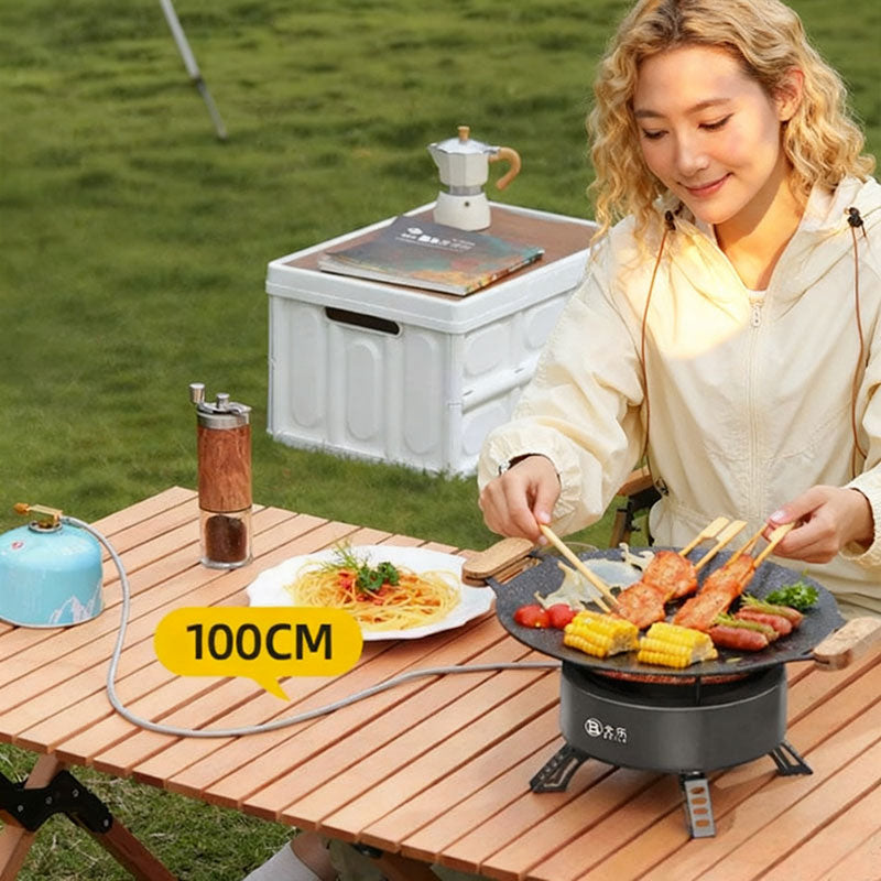 New Explorer 4000W infrared camping stove: portable, windproof, with electronic ignition for outdoor cooking. eprolo
