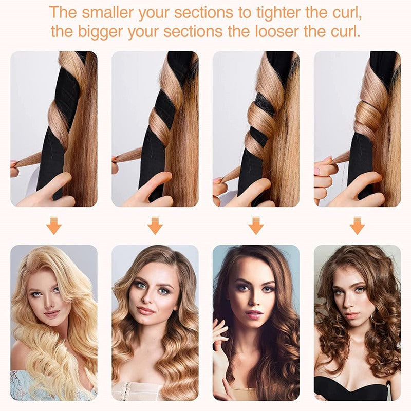 Heat-free lazy artifact curling iron sponge foam sleeping curling iron big wave curling four-piece set eprolo