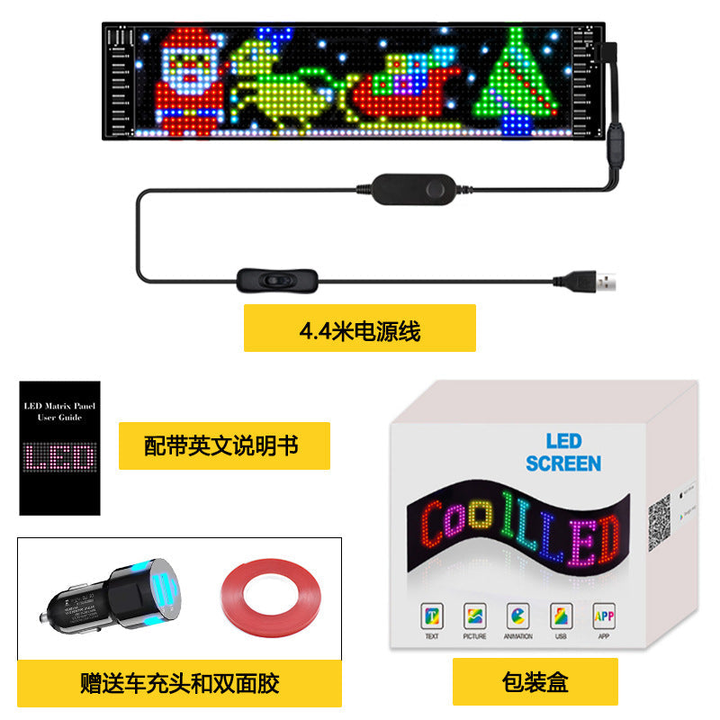 Flexible LED Advertising Screen LED Soft Panel APP Bluetooth Car Display eprolo
