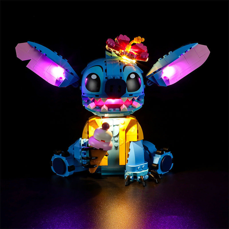 Compatible with LEGO 43249 Stitch LED lighting, Disney luminous building blocks, lighting toys eprolo