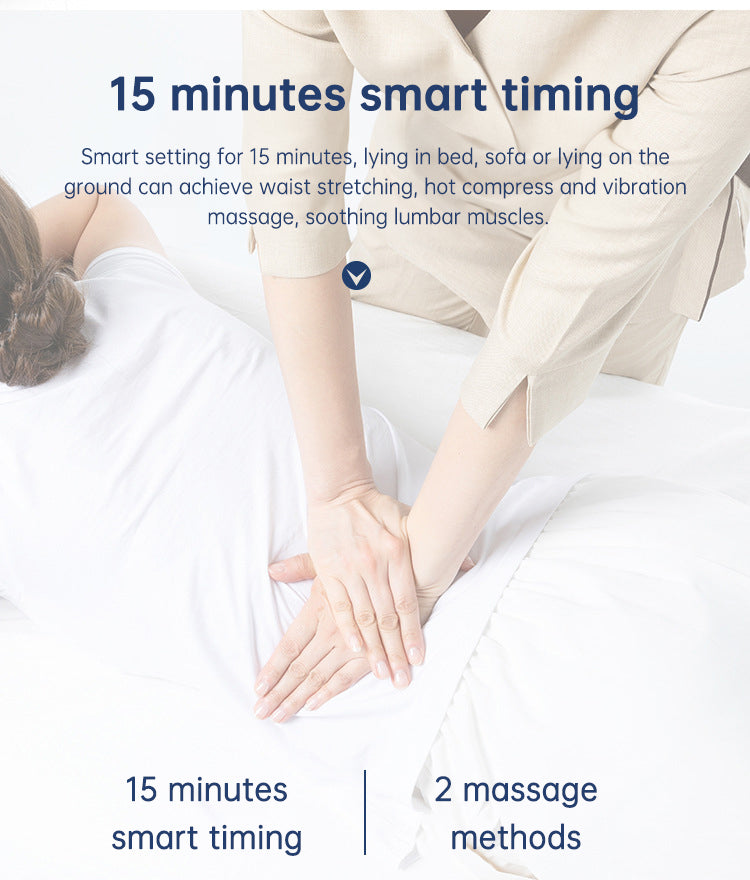 Waist Massager Lumbar Traction Inflatable Hot Compress Back Cervical Stretcher Massage Air Pressure Reduce Relief Pain eprolo