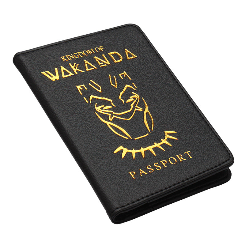 Batman Passport Holder Black Panther Kingdom Passport Set Marvel Hero Ticket Holder eprolo